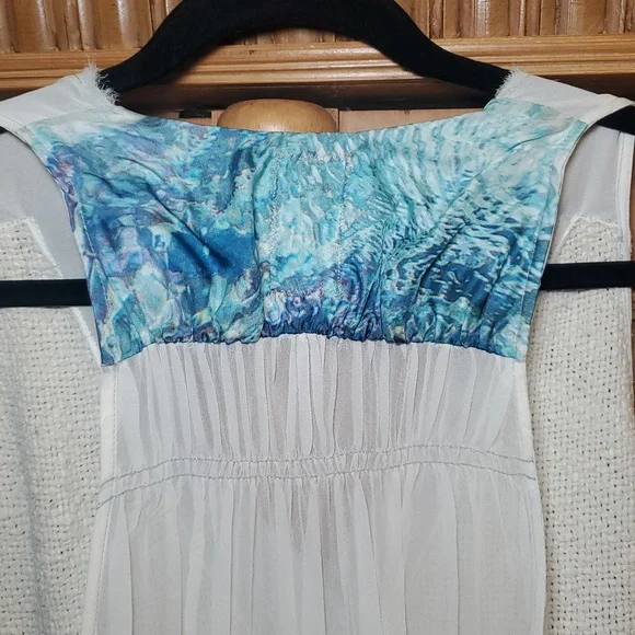 🎁 Anthropologie Burning Torch Eames Silk Tank - Picture 5 of 8